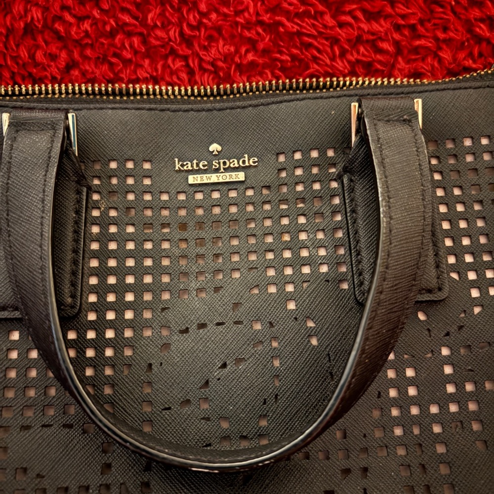 Kate Spade Black Cutout Tote